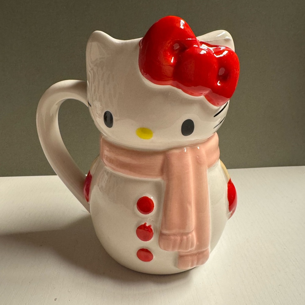 New Hello Kitty Winter SNOWMAN Ceramic 3D Mug